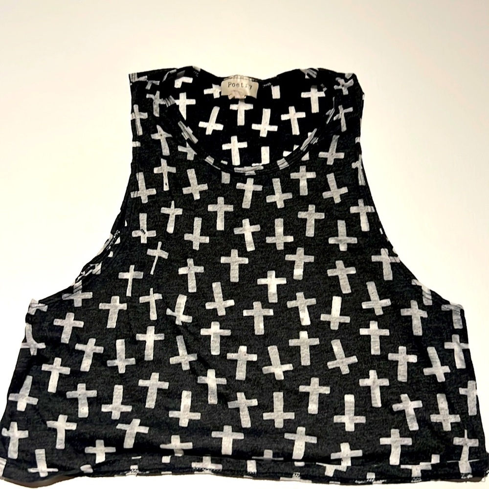 Goth crop top